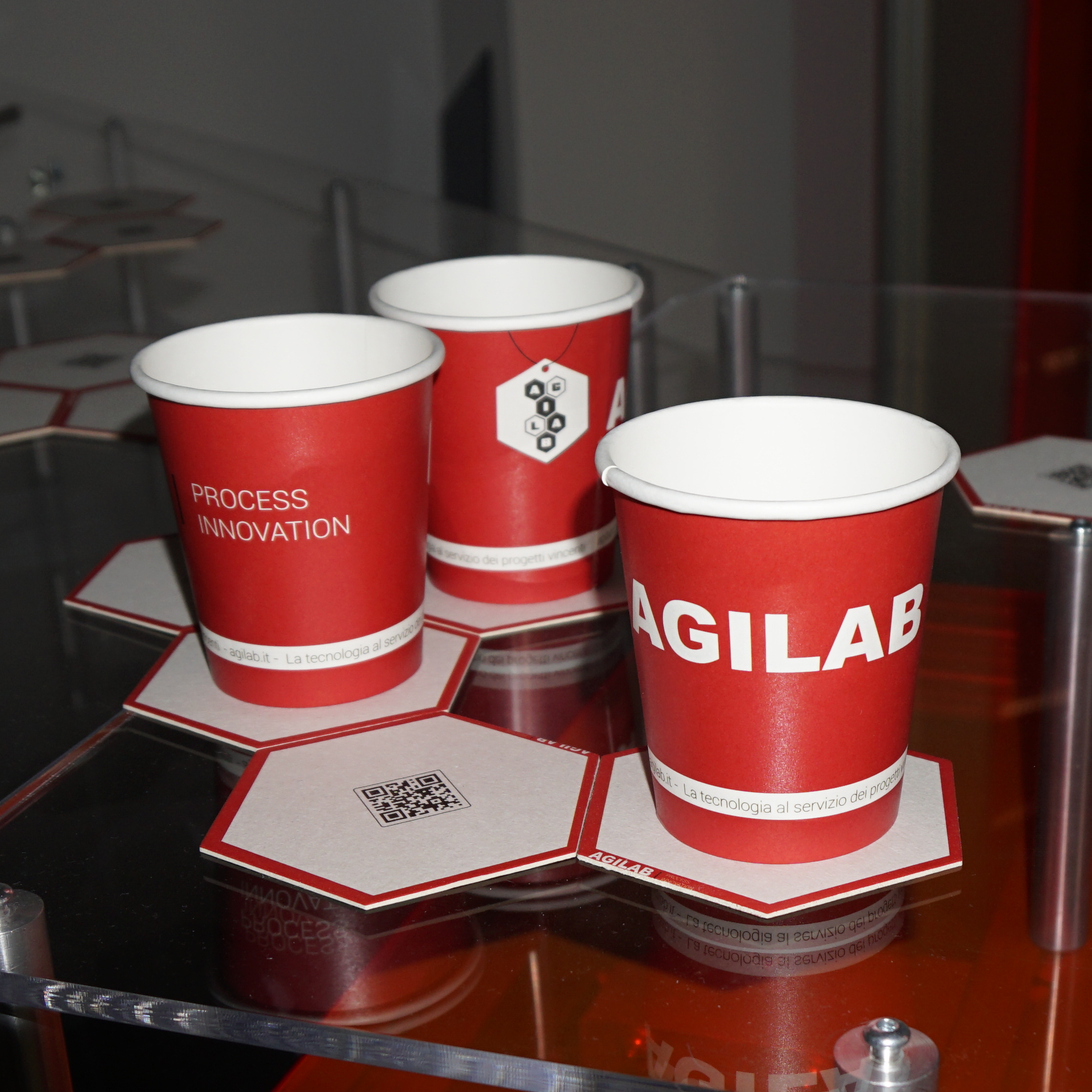 Raw materials AgiLAB cup and coaster