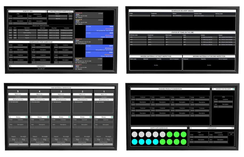 Schermate MES AgiLAB